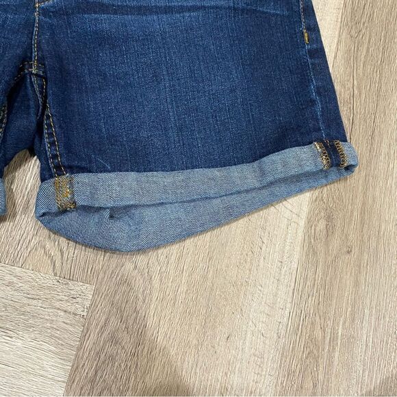 LC Lauren Conrad Stretch Denim Cuffed Shorts Size 4 - Picture 2 of 7